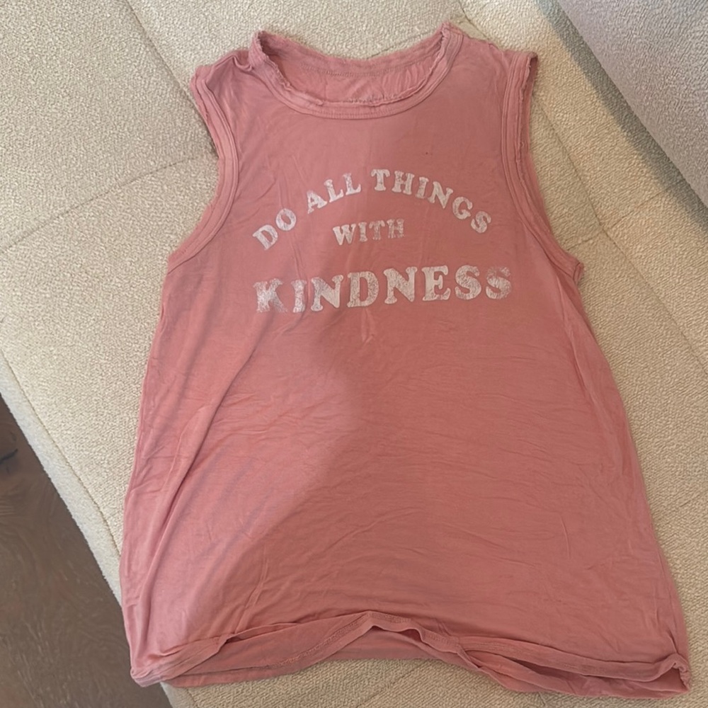 Grayson Threads Coral Muscle Tee with Kindness Message